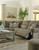 Lubec Taupe Left Arm Facing Power Recliner 6 Pc Sectional