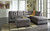 Maier Charcoal Left Arm Facing Sofa 2 Pc Sectional