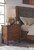 Ralene Medium Brown 7 Pc. Dresser, Mirror, King Upholstered Panel Bed, 2 Nightstands