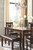 Bennox Brown Dining Room Table Set (Set of 6)