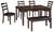 Coviar Brown Dining Room Table Set (Set of 6)