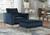Macleary Navy 2 Pc. Chair, Ottoman