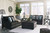Charenton Charcoal 3 Pc. Sofa, Loveseat, Ottoman With Storage