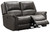 Gaspar Gray Power Reclining Loveseat/Adj Headrest Gaspar Gray Power Reclining Loveseat/Adj Headrest