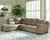 Maderla Pebble Left Arm Facing Chaise 2 Pc Sectional