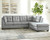 Falkirk Steel Left Arm Facing Sofa Sectional