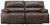 Ricmen Walnut 2 Seat Power Reclining Sofa Adj Hdrest