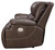 Ricmen Walnut 2 Seat Power Reclining Sofa Adj Hdrest
