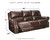 Buncrana Chocolate Power Reclining Sofa With Adj Headrest Buncrana Chocolate Power Reclining Sofa With Adj Headrest