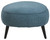 Hollyann Blue Oversized Accent Ottoman
