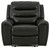 Warlin Black Power Recliner/Adj Headrest