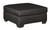 Darcy Black Oversized Accent Ottoman