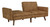 Drescher Caramel Flip Flop Sofa