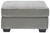 Altari Light Gray Oversized Accent Ottoman