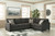 Lucina Charcoal Left Arm Facing Loveseat 3 Pc Sectional