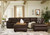 Donlen Chocolate 3 Pc. Left Arm Facing Sofa 2 Pc Sectional, Ottoman