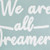 Dreamers Light Green / White Pillow