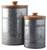 Divakar Antique Gray Jar Set (Set of 2)