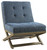 Sidewinder Blue Accent Chair