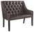 Carondelet Brown Accent Bench