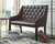 Carondelet Brown Accent Bench