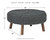 Jassmyn Charcoal Oversized Accent Ottoman