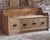 Garrettville Brown Storage Bench