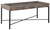 Shellmond Antique Gray / Black Accent Cocktail Table