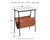 Etanbury Brown / Black/white Accent Table