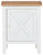 Gylesburg White / Brown Accent Cabinet