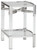Chaseton Clear / Silver Finish Accent Table