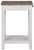 Adalane White / Gray Accent Table