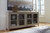 Dalenville Warm Gray Accent Cabinet 4 Doors