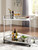 Chaseton Clear / Silver Finish Bar Cart