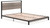 Dontally Gray / Black Queen Platform Bed