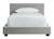 Chesani Gray Twin Upholstered Bed W/Roll Slats