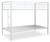 Broshard White Twin/twin Metal Bunk Bed