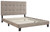 Adelloni Light Brown Queen Upholstered Hdbd/Ftbd/Roll Slats