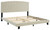Adelloni Cream King Upholstered Bed