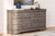 Bayzor Gray Six Drawer Dresser Bayzor Gray Six Drawer Dresser