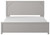 Cottenburg Light Gray / White 6 Pc. Dresser, Mirror, King Panel Bed, 2 Nightstands