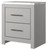 Cottonburg Light Gray / White Two Drawer Night Stand
