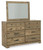 Shurlee Light Brown Dresser, Mirror