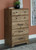Shurlee Light Brown Five Drawer Chest Shurlee Light Brown Five Drawer Chest