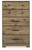 Shurlee Light Brown Five Drawer Chest Shurlee Light Brown Five Drawer Chest