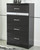 Starberry Black Five Drawer Chest Starberry Black Five Drawer Chest