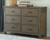 Shamryn Grayish Brown 3 Pc. Dresser, Mirror, Queen Panel Bed