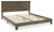 Shamryn Grayish Brown King Panel Bed