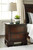 Brookbauer Rustic Brown 6 Pc. Dresser, Mirror, California King Sleigh Bed, 2 Nightstands