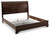 Brookbauer Rustic Brown Queen Sleigh Bed